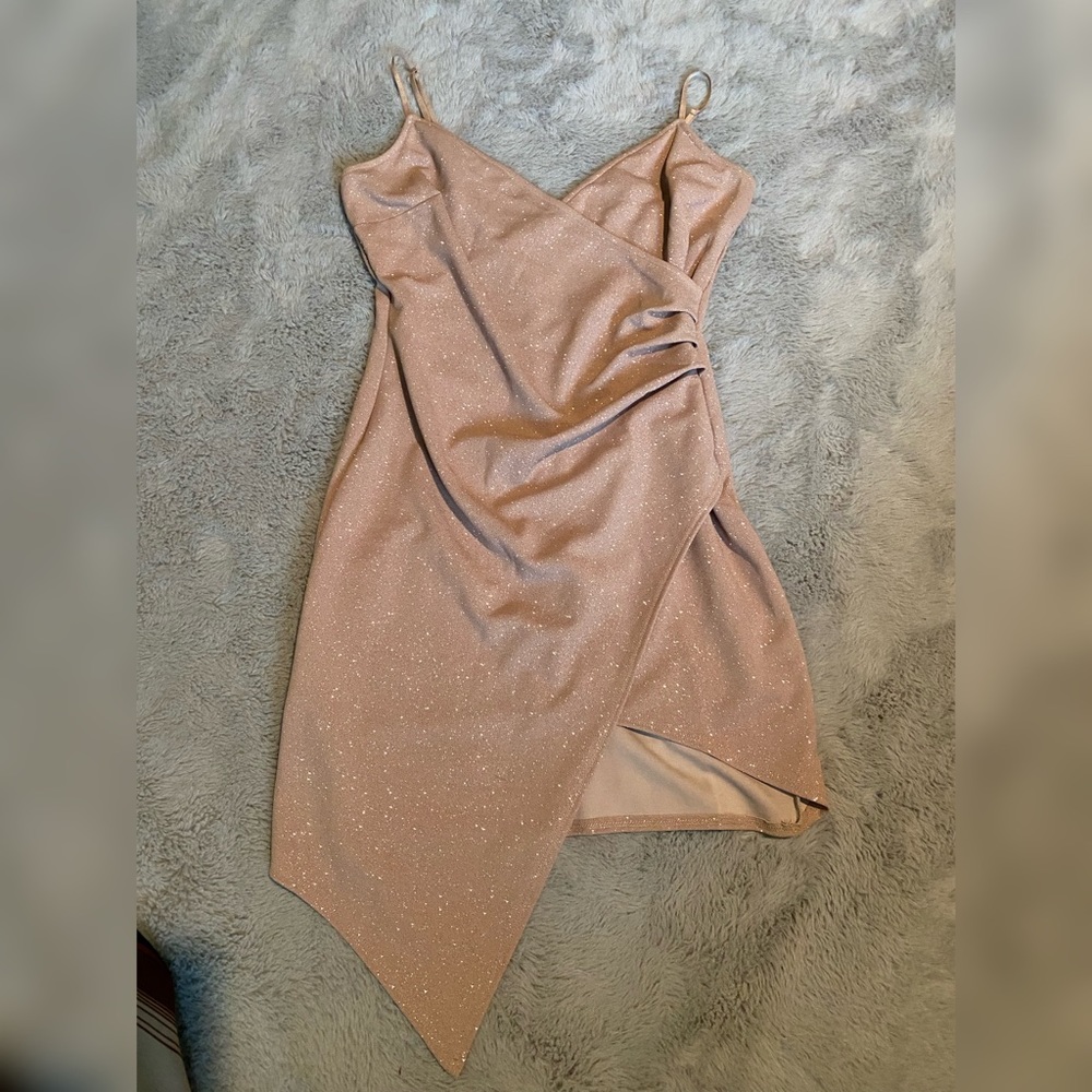 Gold Asymmetric Dress